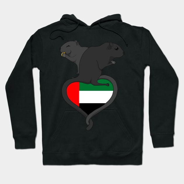 Gerbil United Arab Emirates UAE (dark) Hoodie by RampArt